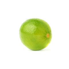 Lime fruit isolated over the white background