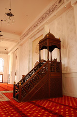 Mimbar of Tengku Ampuan Jemaah Mosque in Selangor, Malaysia
