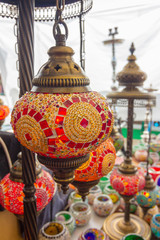 beautiful colorful lamps arabic style of decorating