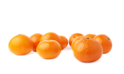 Surface covered with multiple ripe fresh juicy tangerines