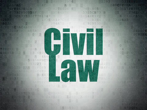 Law concept: Civil Law on Digital Paper background