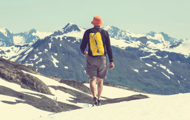 Hike in Exit glacier