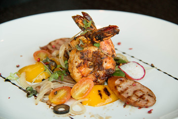  two Grill shrimp on studio setting