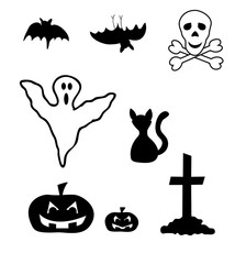 Fototapeta na wymiar Halloween Icon Set