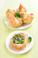 Baking with spinach