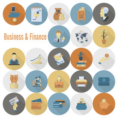 Business and Finance Icon Set
