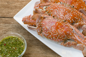 steamed crabs