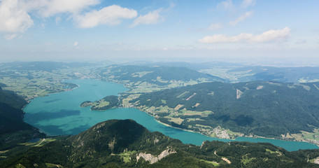 Panoramic Landscape over Lake Mondsee