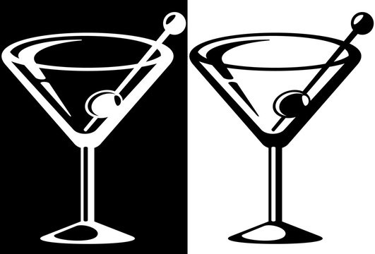 Free Clipart Of Martini Glasses