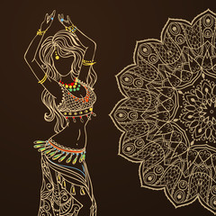 Naklejka premium Beautiful card