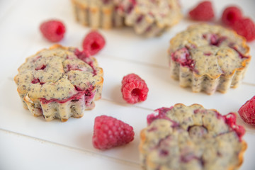 Himbeer Mohn Muffins