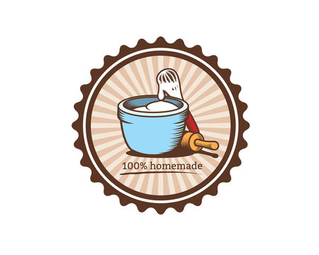 homemade cookies logo emblem vintage 2