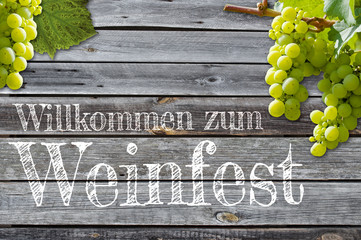 Willkommen zum Weinfest
