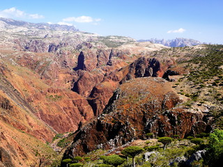 Wadi Darher and Haghier mountains, Socotra Island