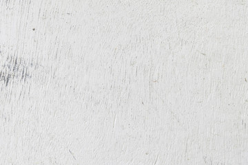 Closeup white painted wood board background