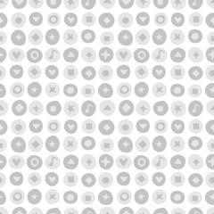 Seamless pattern handwritten marks.
手書き風マーク集パターン