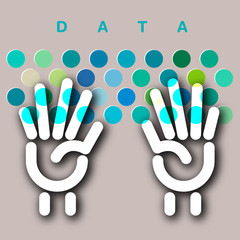 Data entry keyboard concept 
