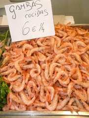 Gambas blancas cocidas