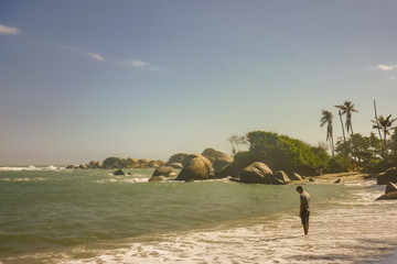 Tropical Beach of Tayrona National Park
