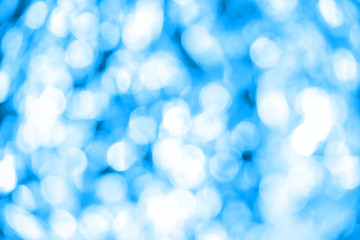 Bokeh blue Abstract blurred light background