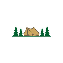 camp mountain travel logo