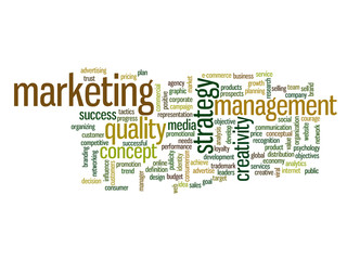 Conceptual business word cloud