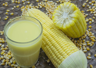 corn milk grain ripe farm crop food nature harvest concept © Sasipixel