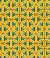 Vector modern seamless colorful pattern sacred geometry  , color background,textile print, abstract texture,  fashion design, bed sheets or pillow pattern
