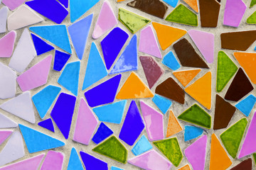 Background of color mosaic
