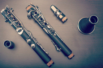 Fototapeta premium Clarinet parts