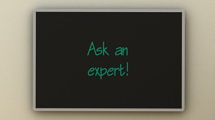 Ask an expert on board. Business concept.