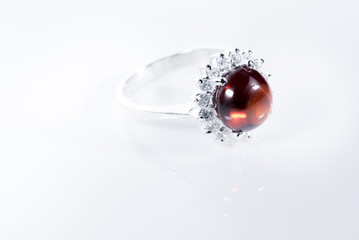 Local jewelry containing silver and stone.