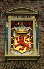 Netherlands emblem - Red lion in Hague city