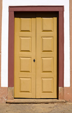 Yellow and Red Door - Historic Town of Tiradentes (UNESCO World
