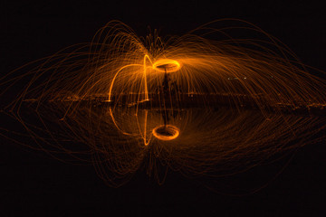 Steel wool stock photo awesome reflection