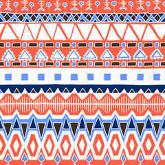 Bright ethnic seamless pattern.