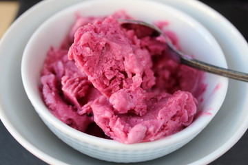 Blackberry Frozen Yogurt