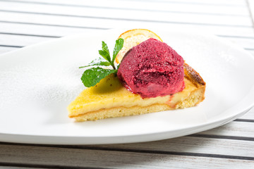 delicious sweet piece of cake