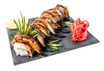 Sushi isolated on white background