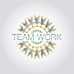 Teamwork Social Network, vector