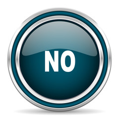 no blue glossy web icon