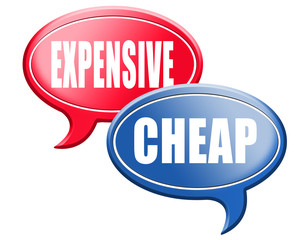 expensive versus cheap