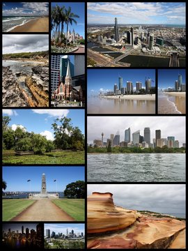 Australia travel - photo collage