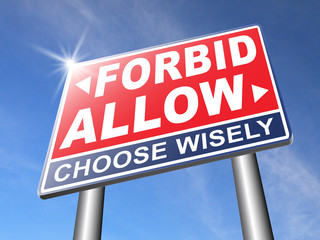 allow or forbid