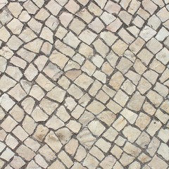 Portuguese pavement limestone texture. Lisbon