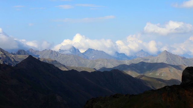 View of the mountains and valleys of Turkey