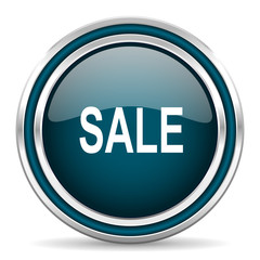 sale blue glossy web icon
