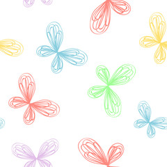 seamless pattern with butterflies