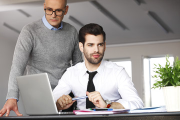 Obraz premium Business people at work