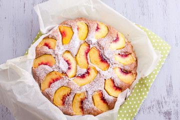 peach cake